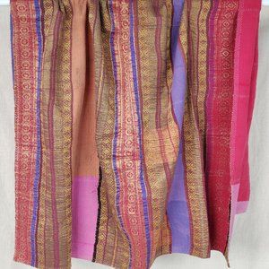 Wholesale-10 Vintage Hand Stitching Kantha Silk Quilts Blanket Bed Cover Throw